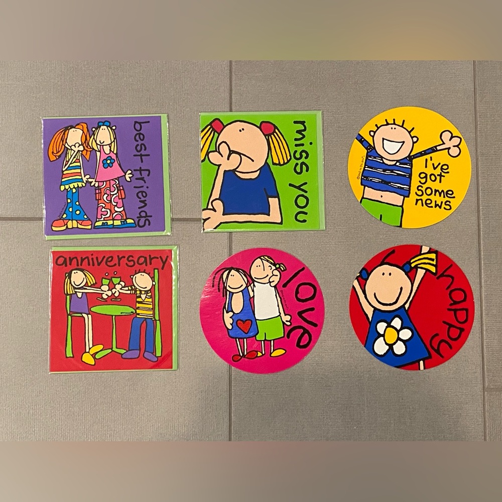 Bang on the Door Vintage 90's Greeting Cards Postcards set NEW